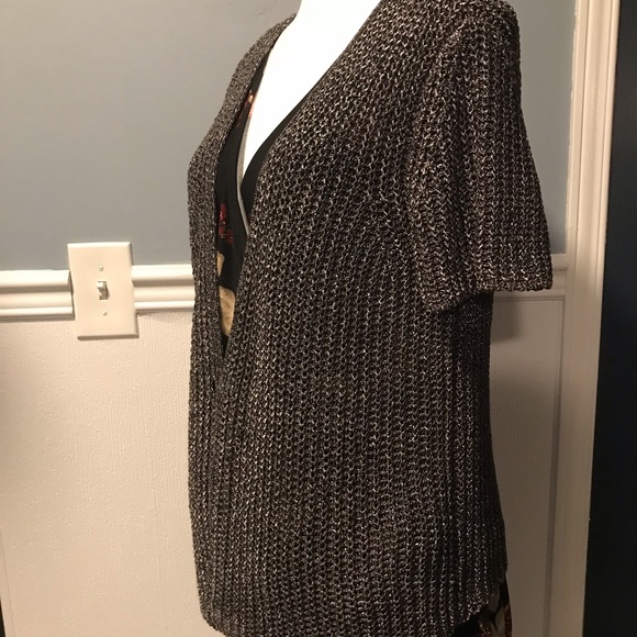 Metallic cardigan size large - Picture 4 of 4